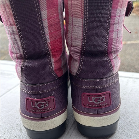 UGG Women’s Purple Plaid Boots - Picture 5 of 6